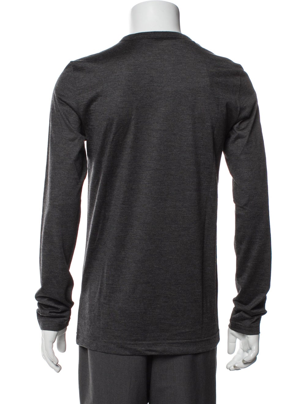 Dolce & Gabbana Cashmere T-Shirt Grey Long Sleeve - image 3