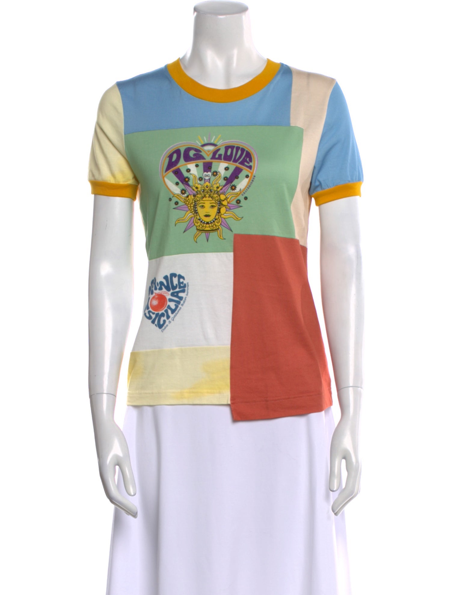 Dolce & Gabbana Graphic Print Crew Neck T-Shirt