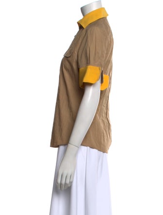 Dolce & Gabbana Short Sleeve Button-Up Top