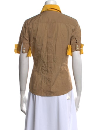 Dolce & Gabbana Short Sleeve Button-Up Top