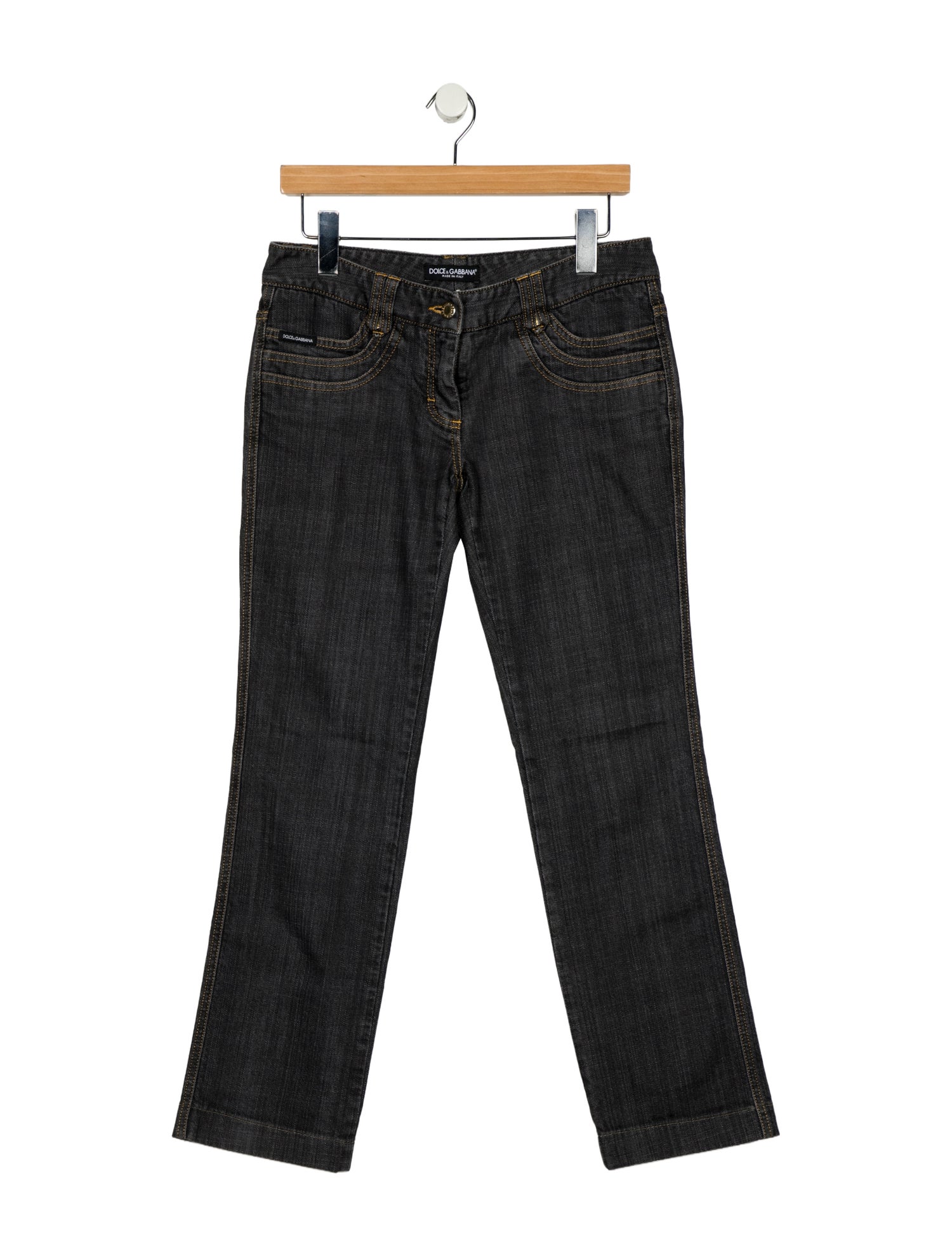 Dolce & Gabbana Low-Rise Straight Leg Jeans