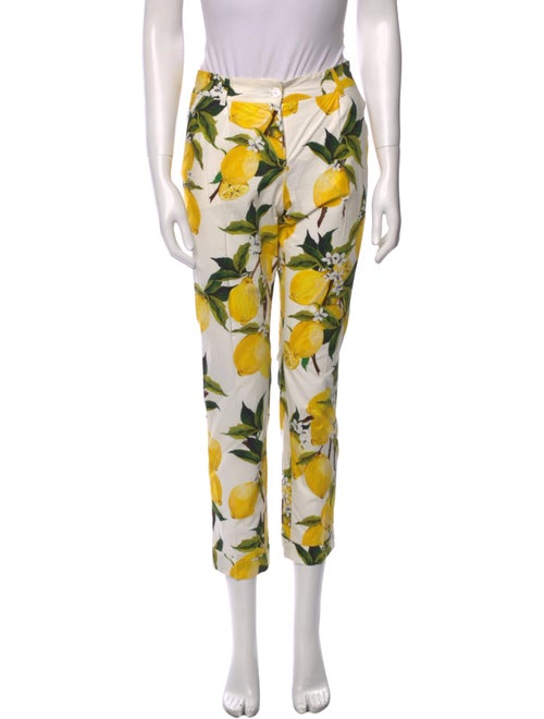 Dolce & Gabbana Printed Straight Leg Pants