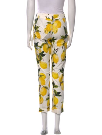 Dolce & Gabbana Printed Straight Leg Pants