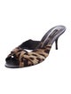 Dolce & Gabbana Animal Print Slides