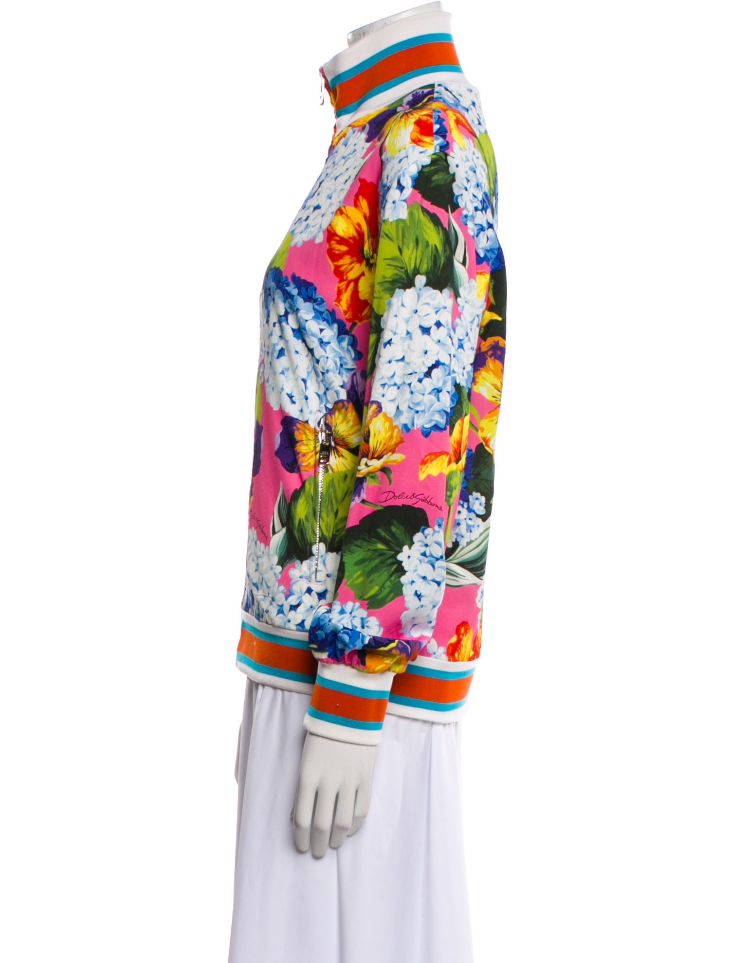 Dolce & Gabbana Floral Print Bomber Jacket