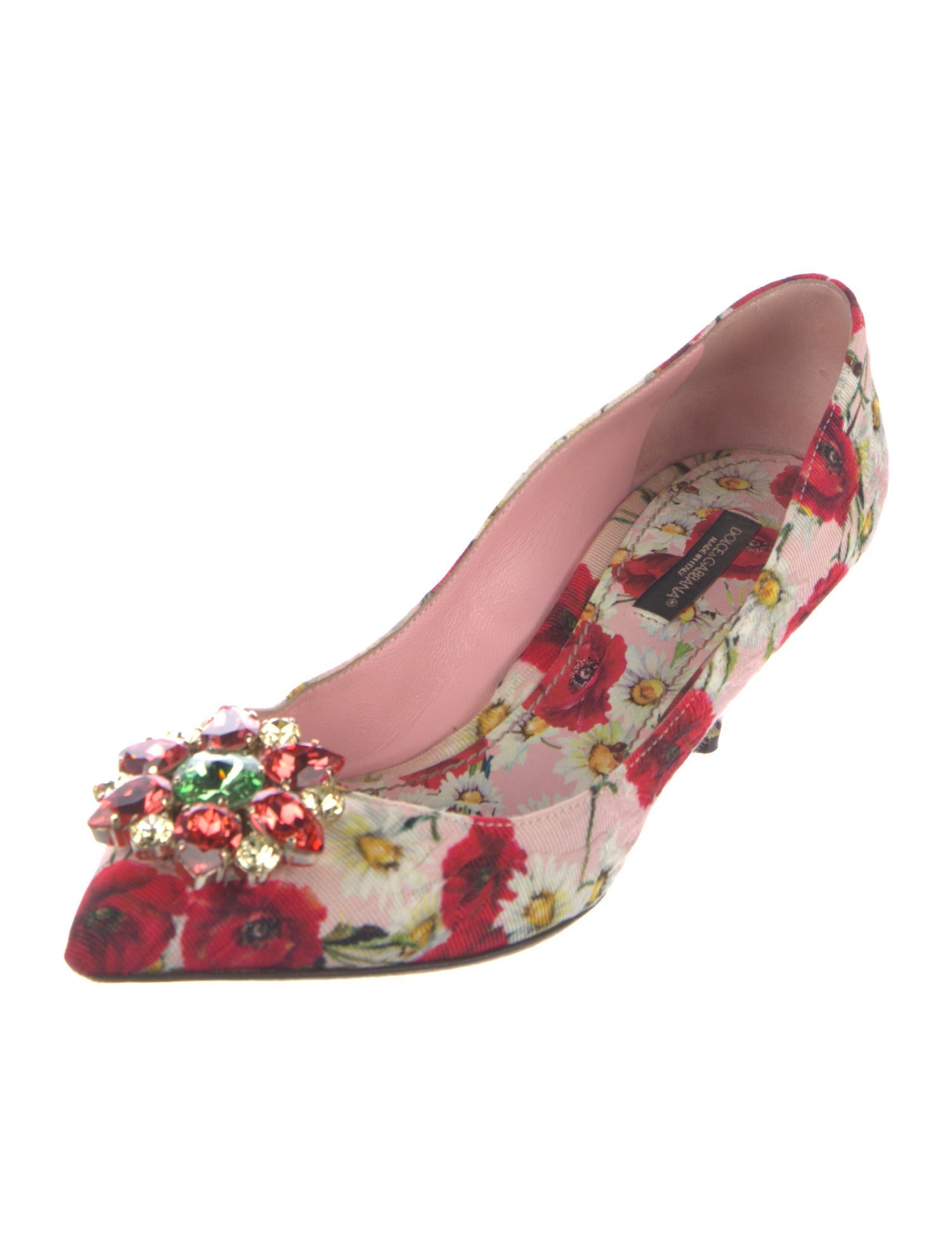 Dolce & Gabbana Mambo Rose Print Pumps