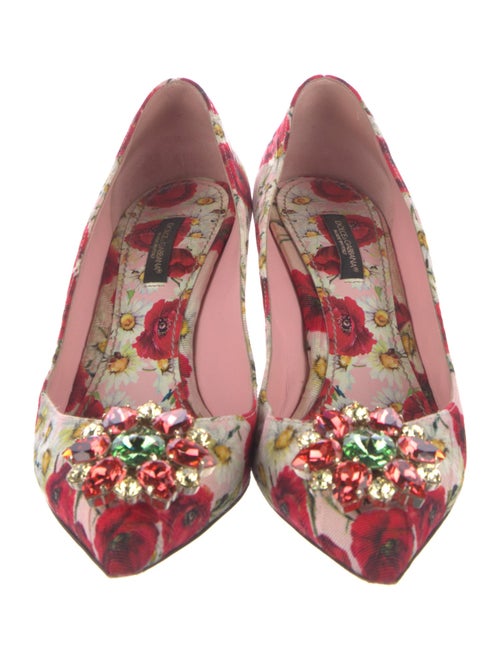 Dolce & Gabbana Mambo Rose Print Pumps