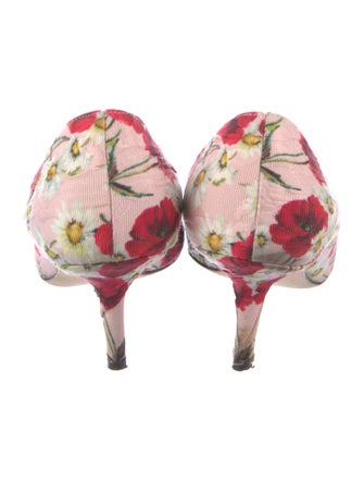 Dolce & Gabbana Mambo Rose Print Pumps