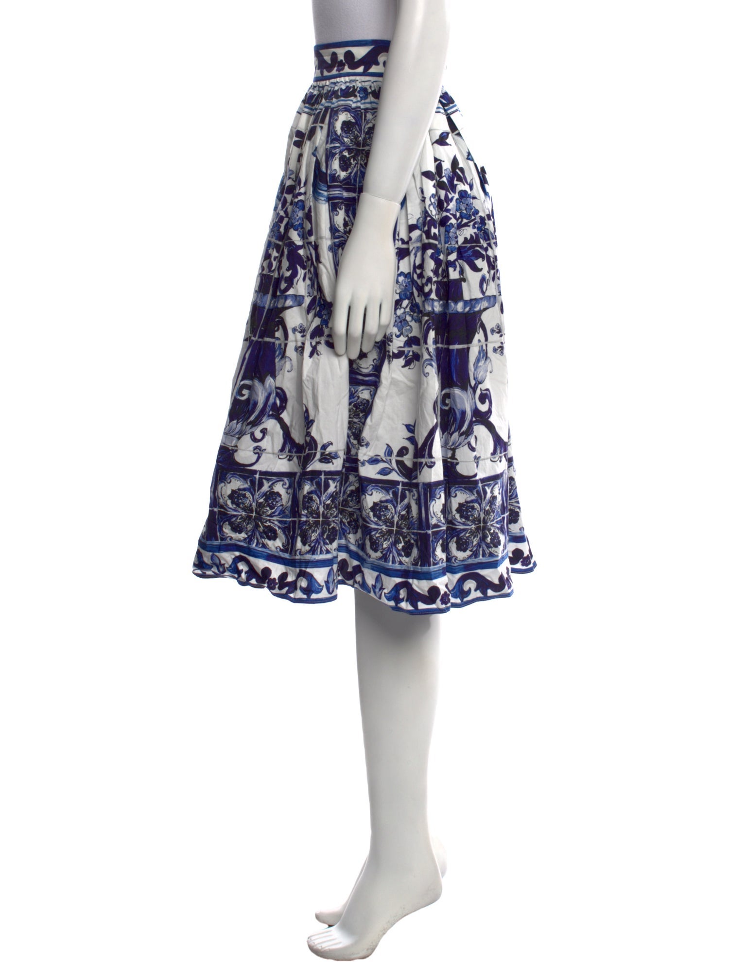 Dolce & Gabbana Printed Knee-Length Skirt