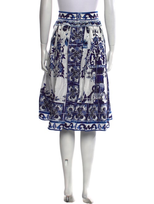 Dolce & Gabbana Printed Knee-Length Skirt