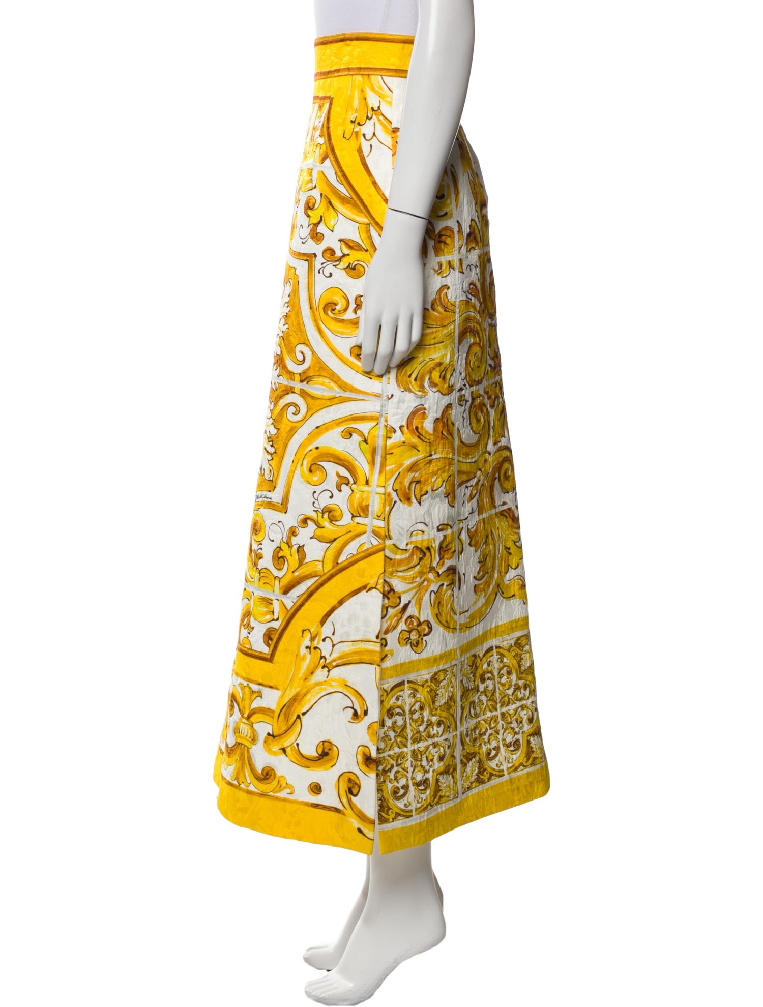 Dolce & Gabbana Printed Long Skirt w/ Tags