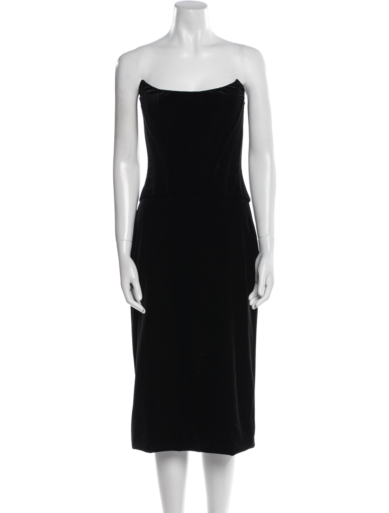 Dolce & Gabbana Velvet Knee-Length Dress w/ Tags