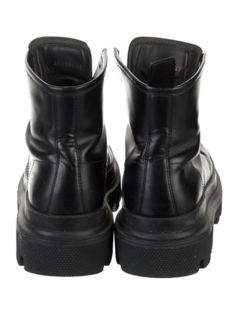 Dolce & Gabbana Leather Combat Boots