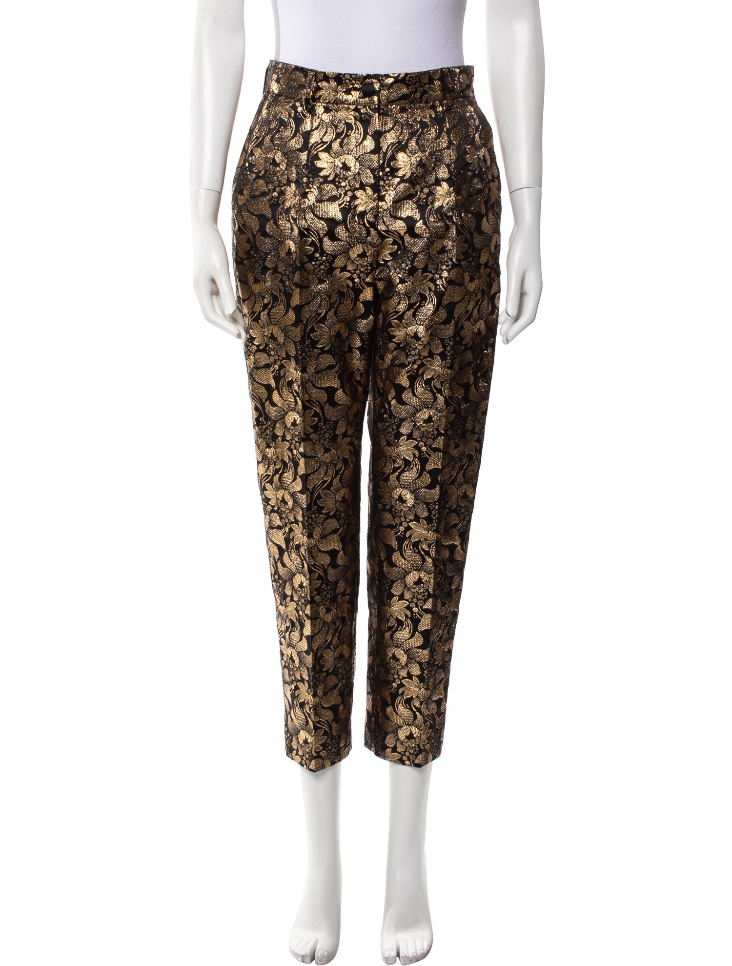 Dolce & Gabbana Printed Straight Leg Pants
