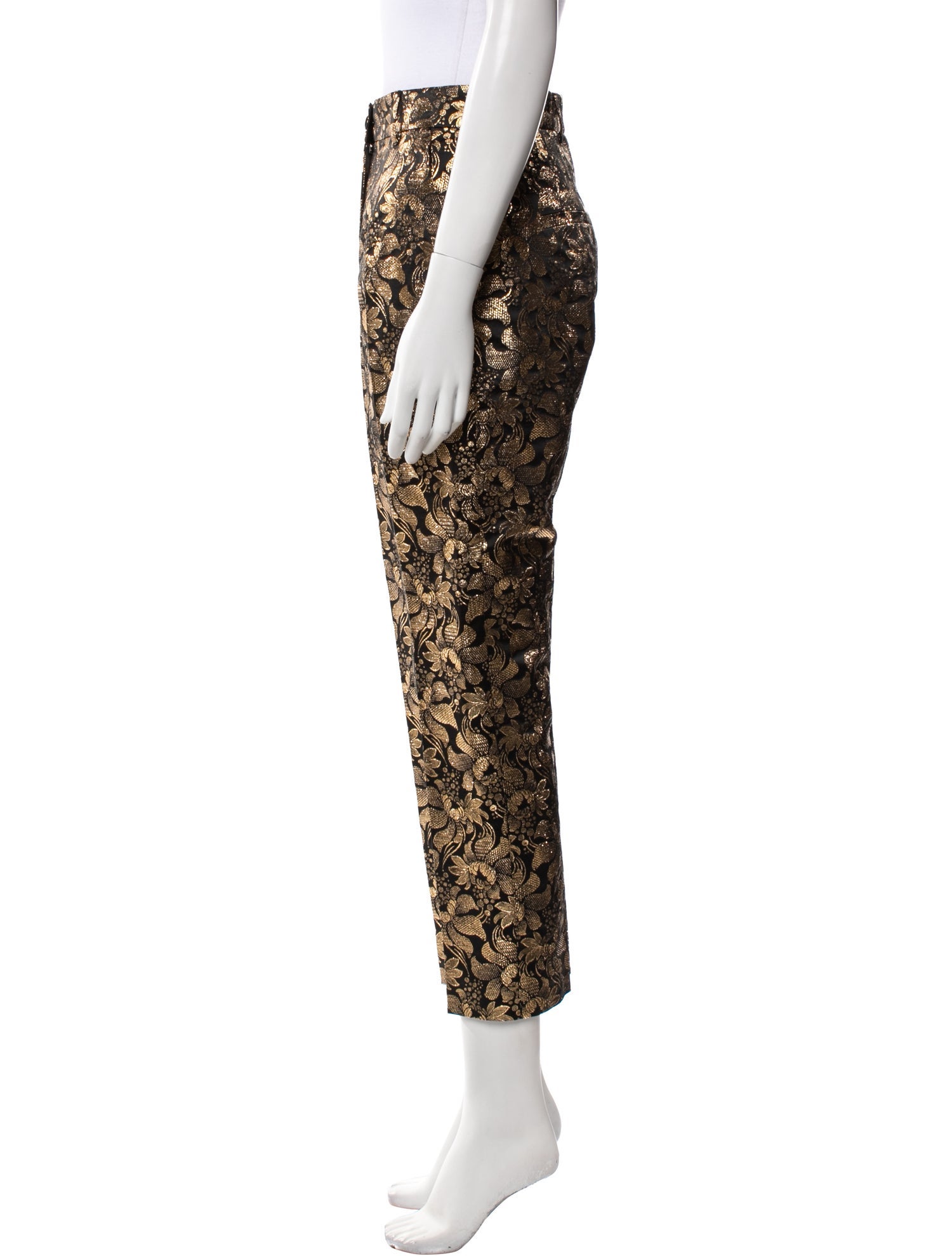 Dolce & Gabbana Printed Straight Leg Pants