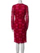 Dolce & Gabbana Floral Print Knee-Length Dress