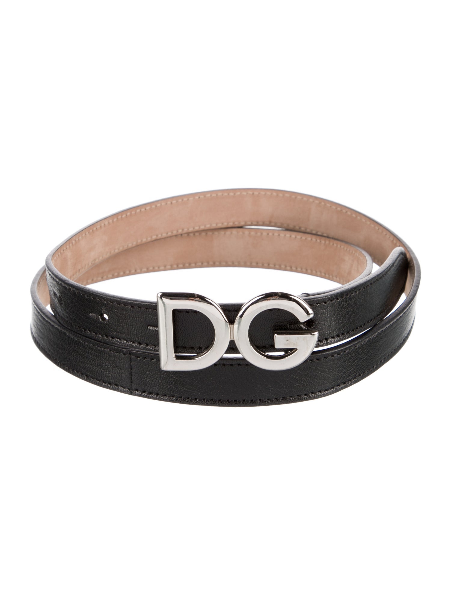 Dolce & Gabbana Skinny Leather Belt