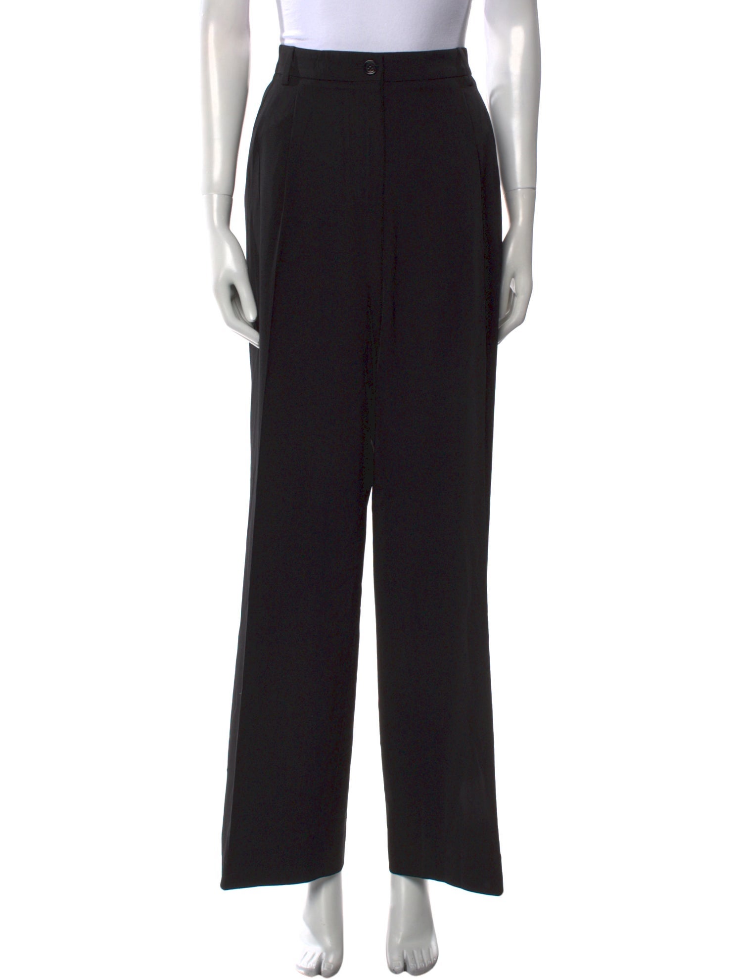 Dolce & Gabbana Virgin Wool Wide Leg Pants