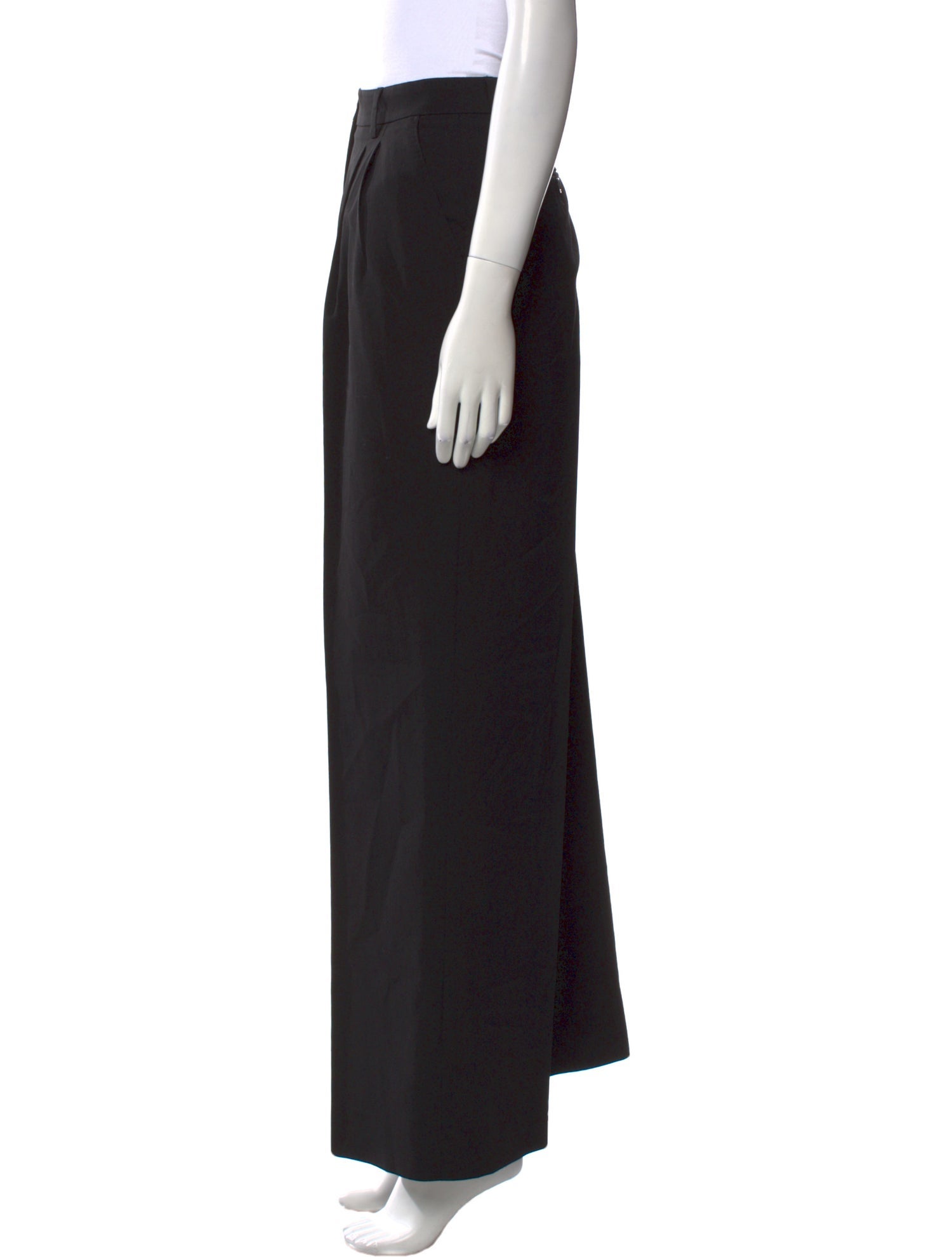 Dolce & Gabbana Virgin Wool Wide Leg Pants