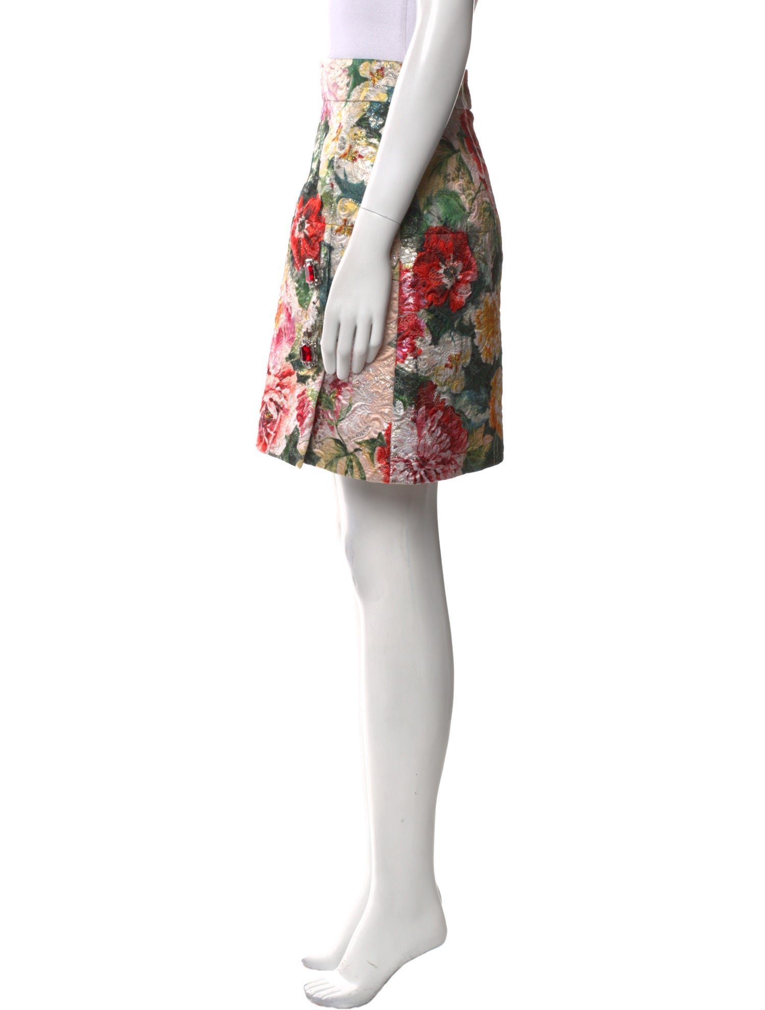 Dolce & Gabbana Floral Print Mini Skirt