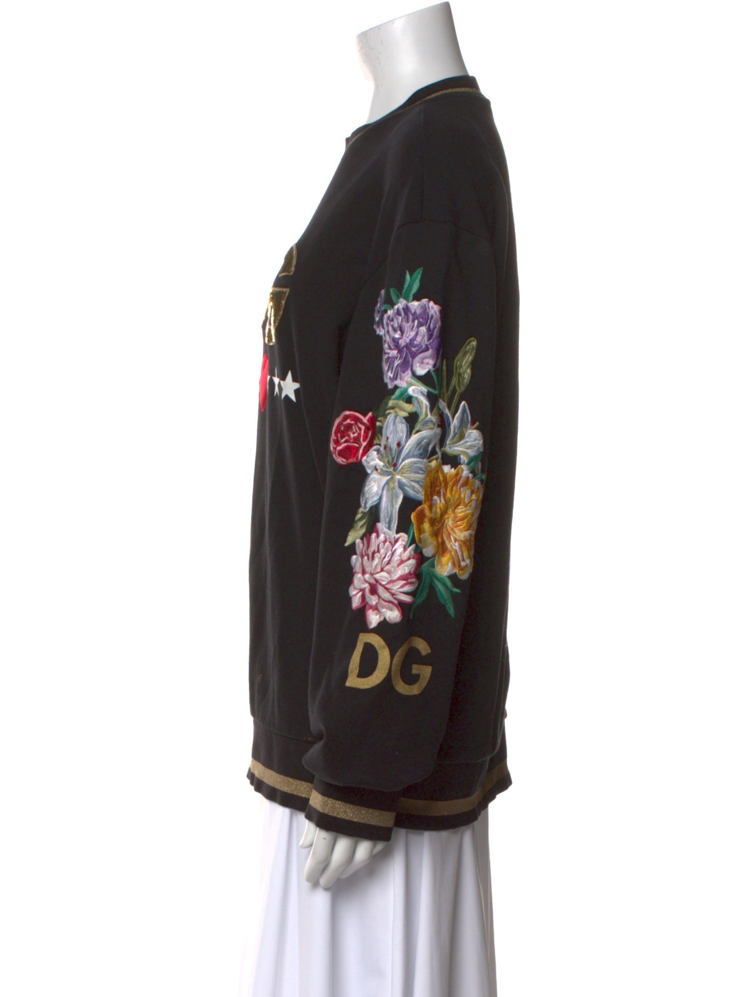D&G Graphic Print Crew Neck Sweatshirt