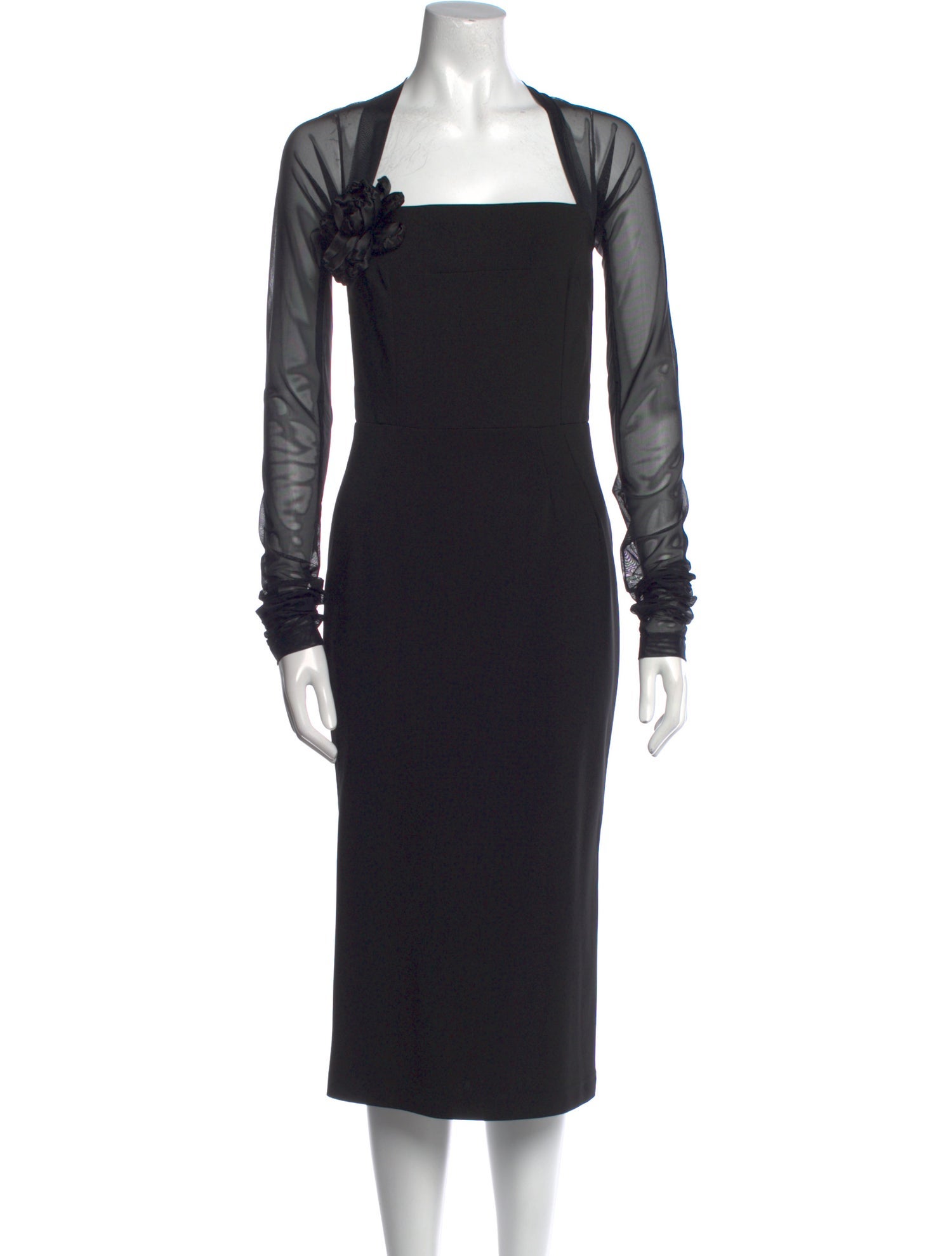 Dolce & Gabbana Square Neckline Midi Length Dress