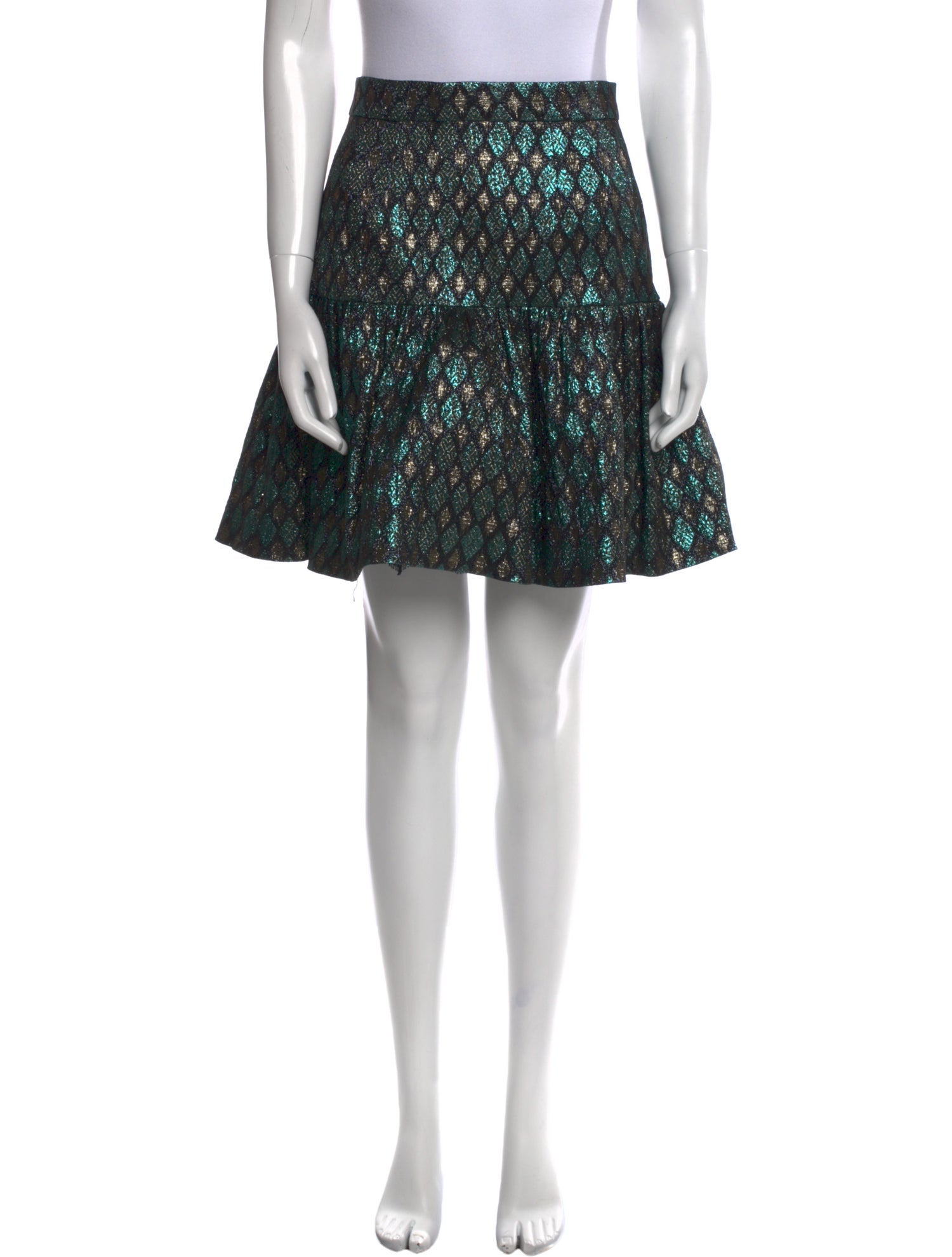 Dolce & Gabbana Plaid Print Knee-Length Skirt w/ Tags