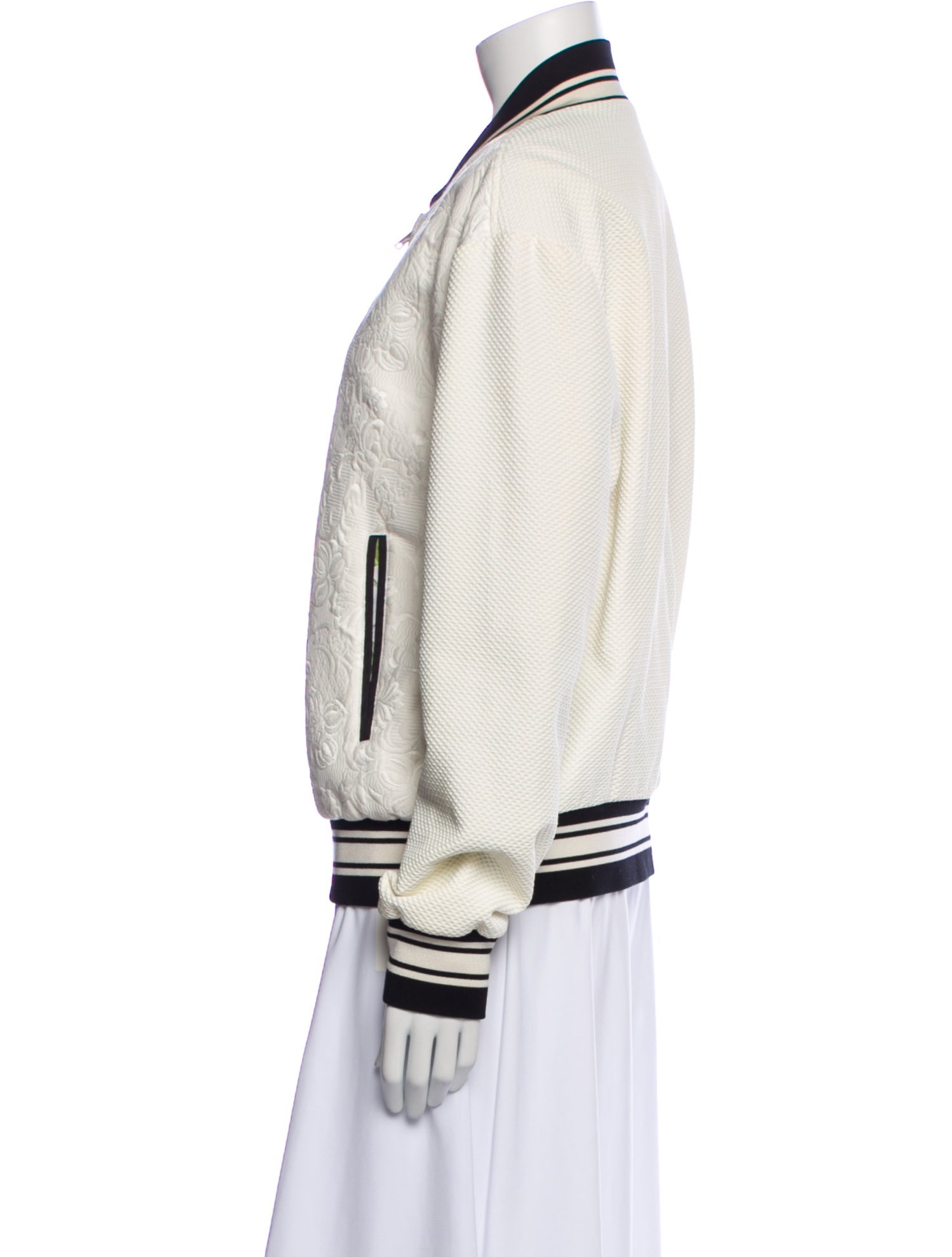 Dolce & Gabbana Silk Animal Print Bomber Jacket