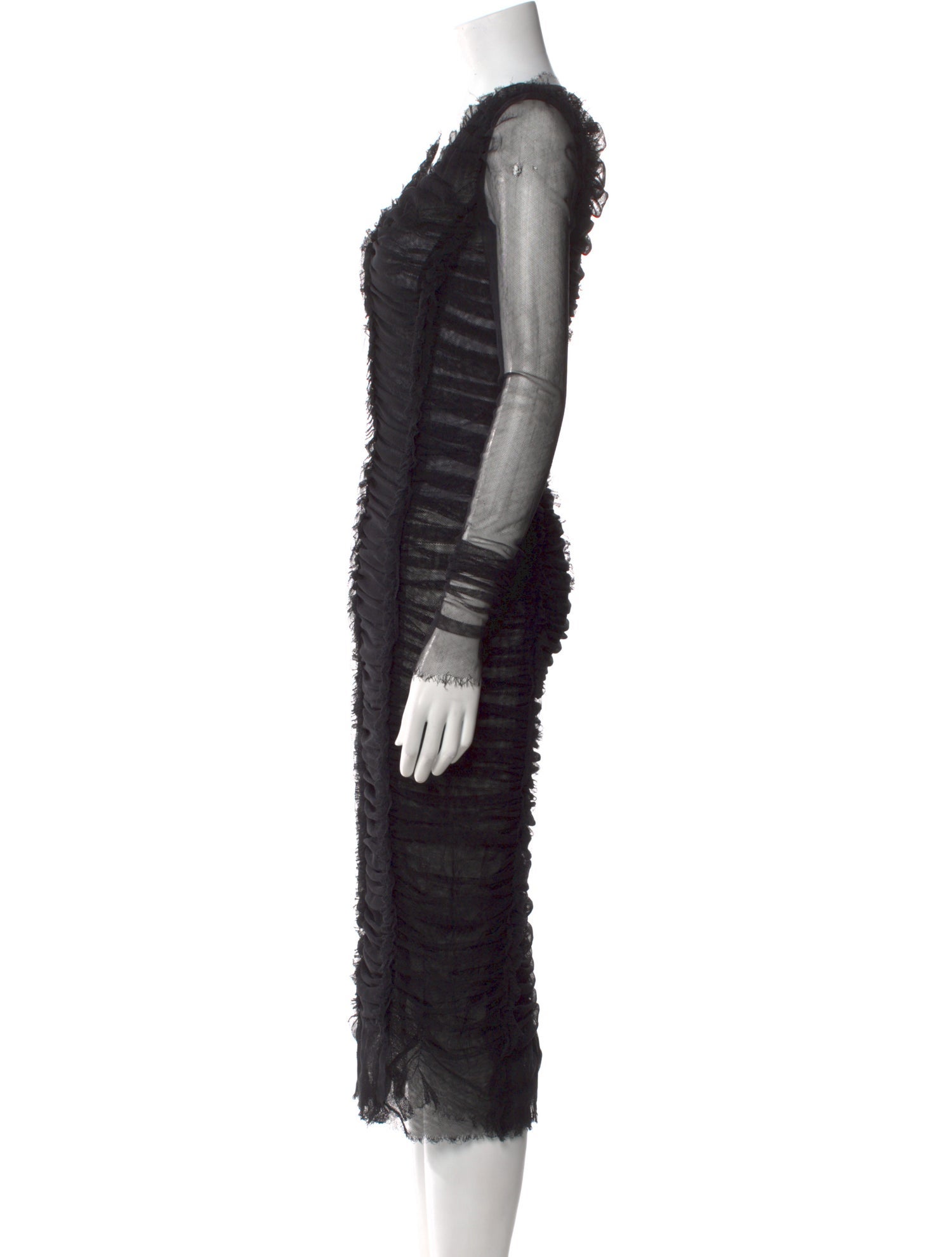 Dolce & Gabbana V-Neck Midi Length Dress w/ Tags