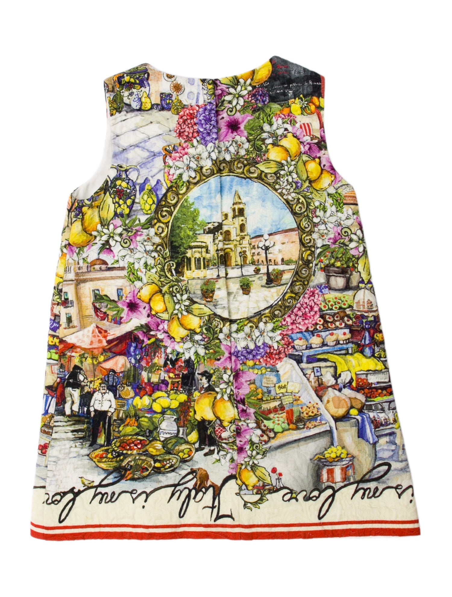 Dolce & Gabbana Girls Vintage Sleeveless Floral Dress