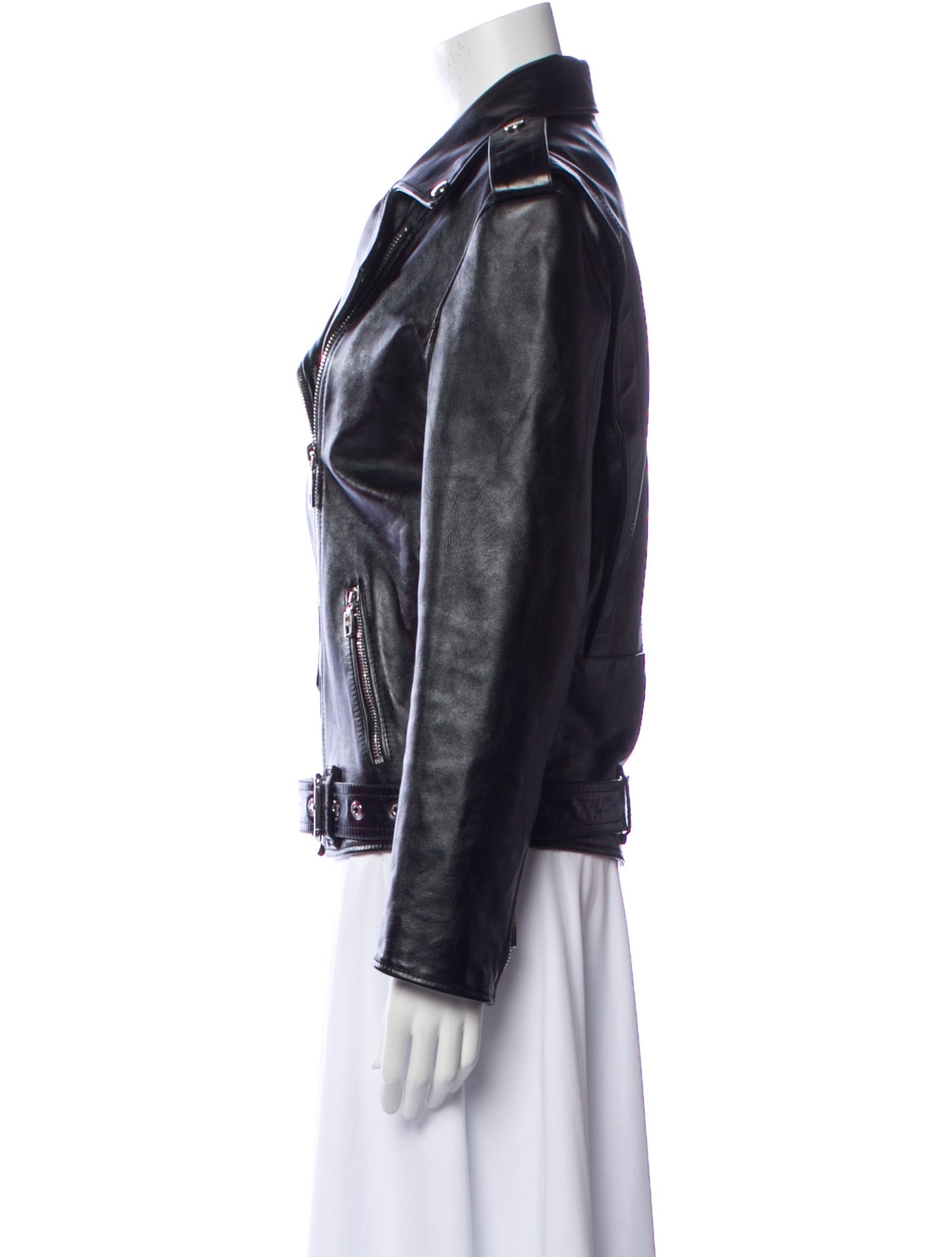 Dolce & Gabbana Leather Biker Jacket