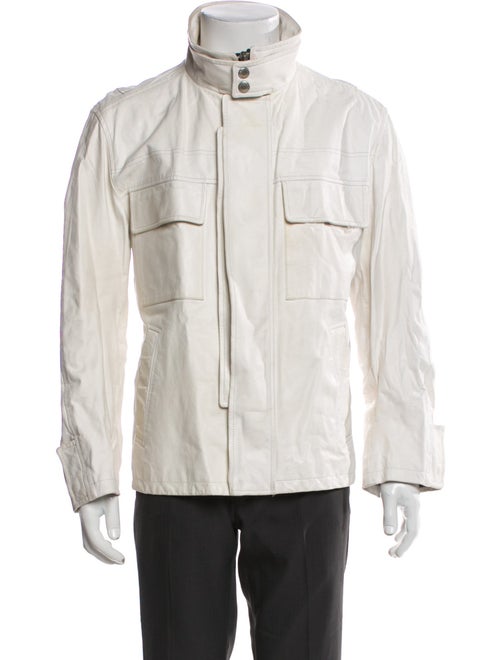 Dolce & Gabbana Leather Utility Jacket