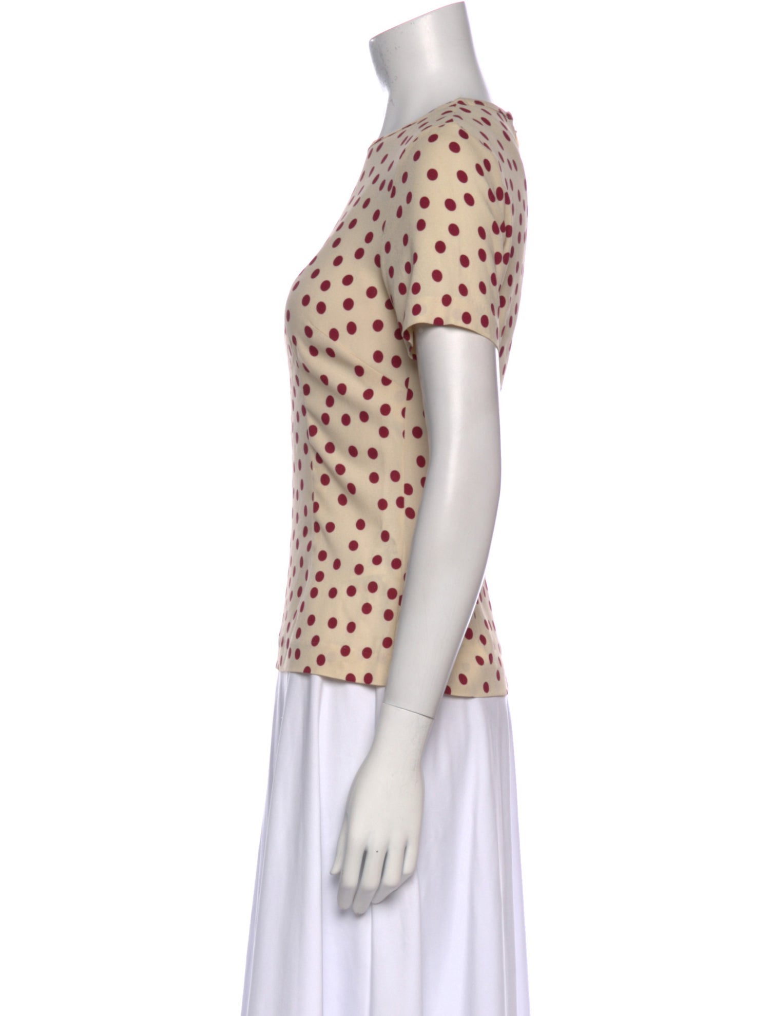 Dolce & Gabbana Polka Dot Print Crew Neck T-Shirt