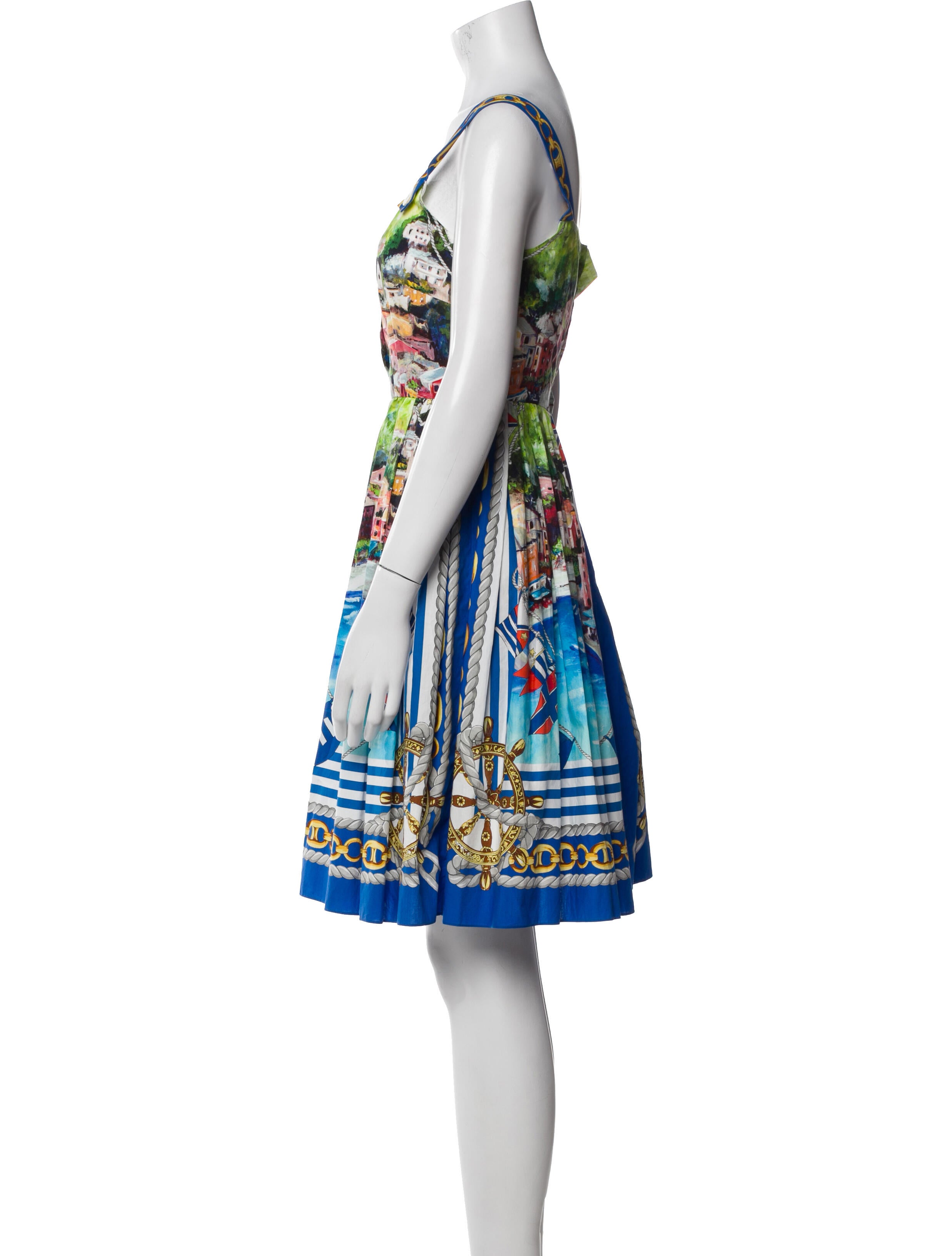 Dolce & Gabbana Printed Knee-Length Dress w/ Tags