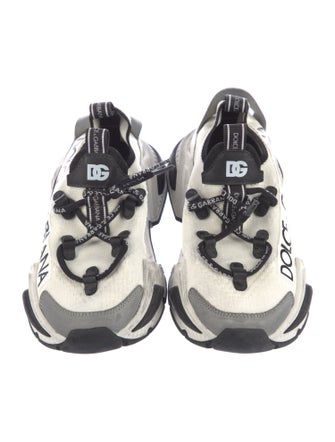 Dolce & Gabbana Leather Printed Chunky Sneakers