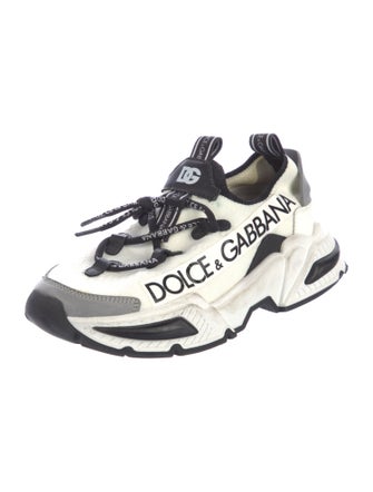 Dolce & Gabbana Leather Printed Sneakers