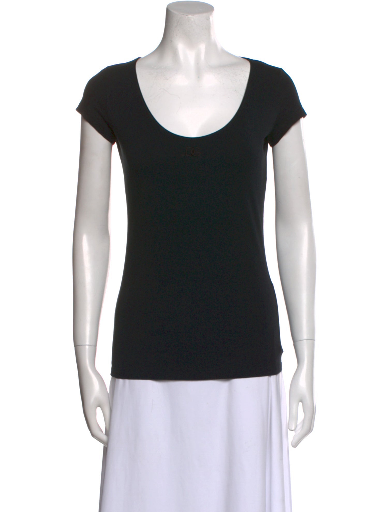 Dolce & Gabbana Scoop Neck Short Sleeve T-Shirt