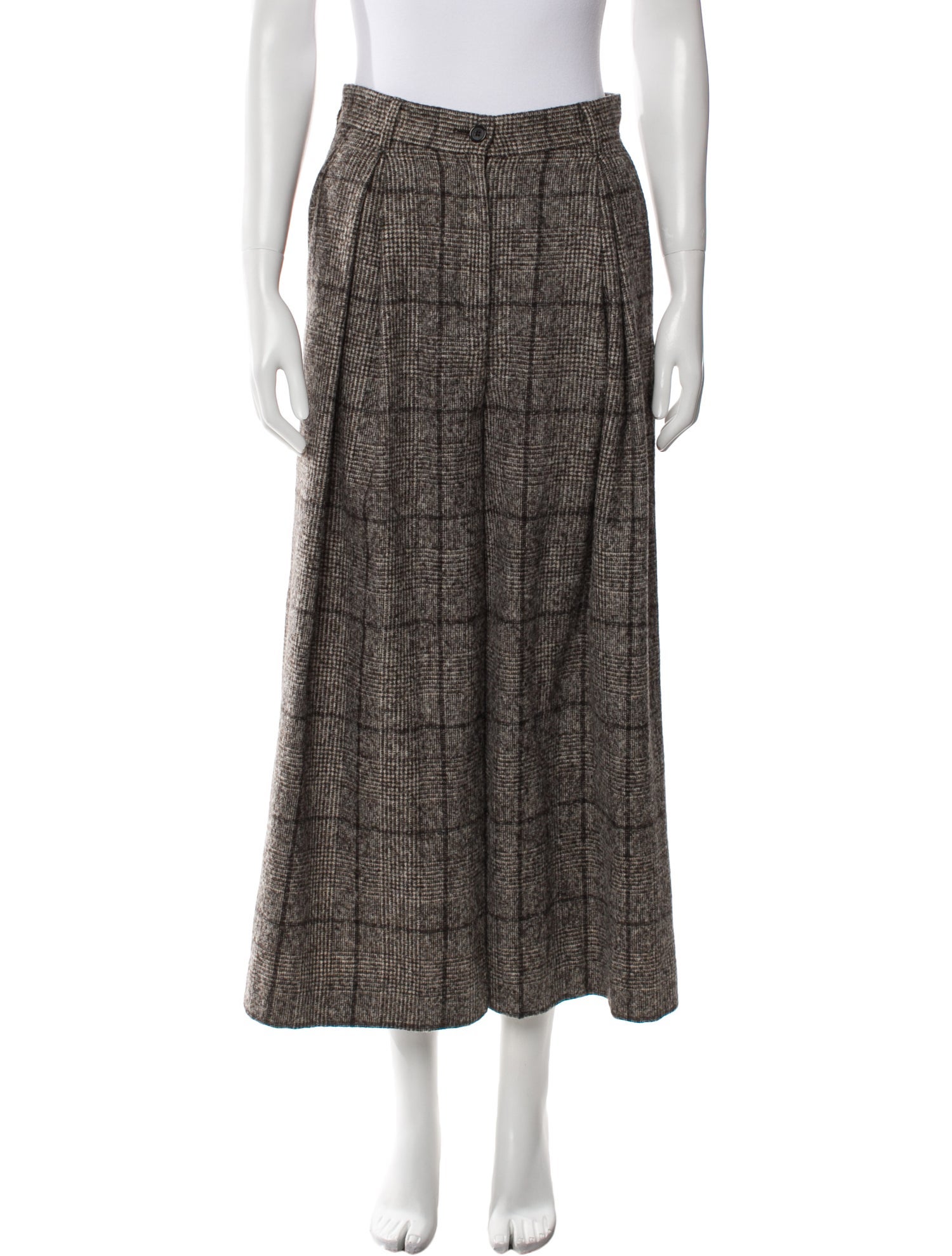 Dolce & Gabbana Wool Wide Leg Pants