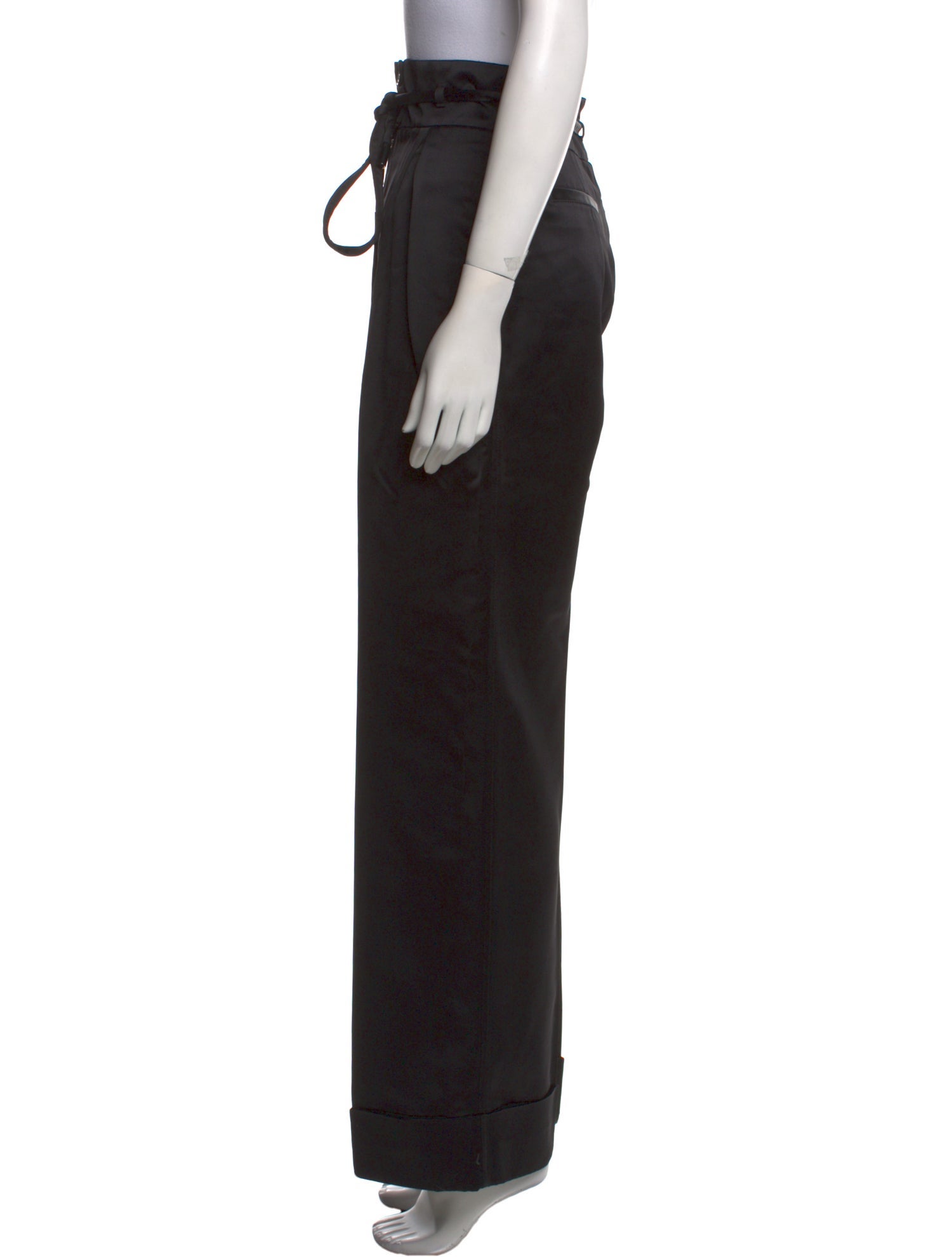 Dolce & Gabbana Virgin Wool Wide Leg Pants