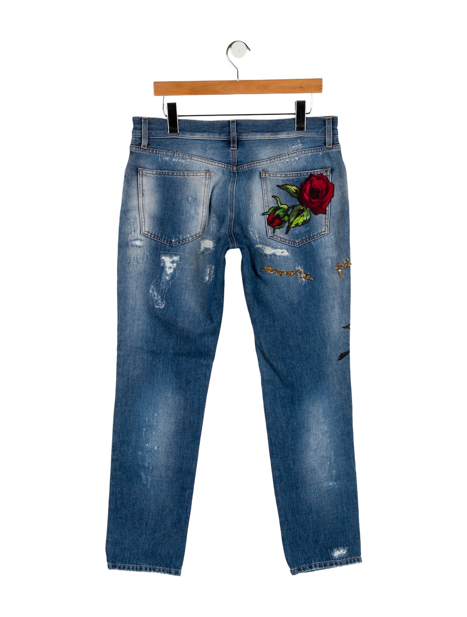 Dolce & Gabbana Mid-Rise Straight Leg Jeans
