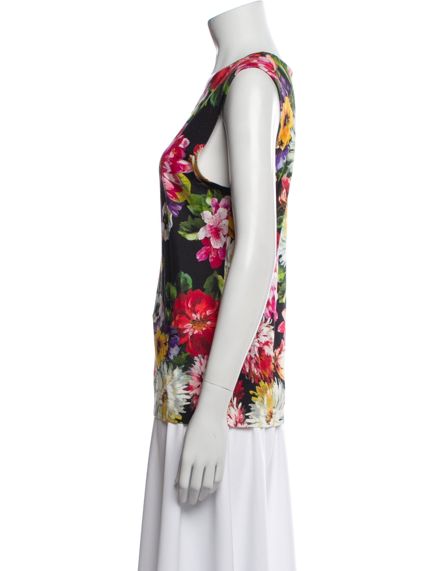 Dolce & Gabbana Silk Floral Print Blouse