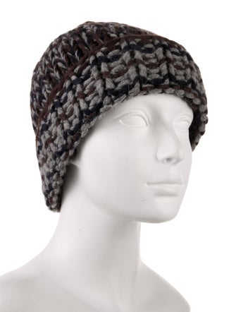 Dolce & Gabbana Grey pattern beanie hat