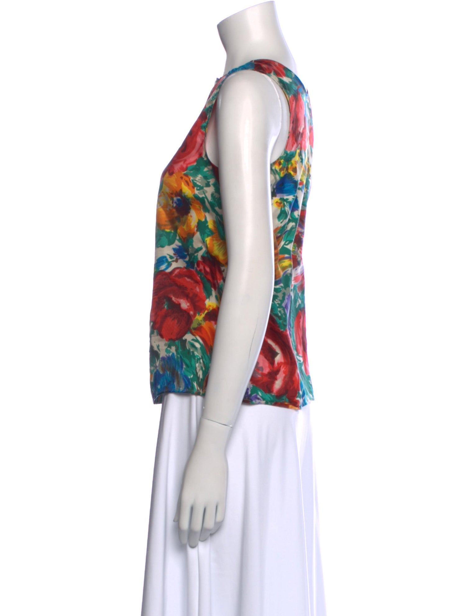 Dolce & Gabbana Silk Floral Print Top