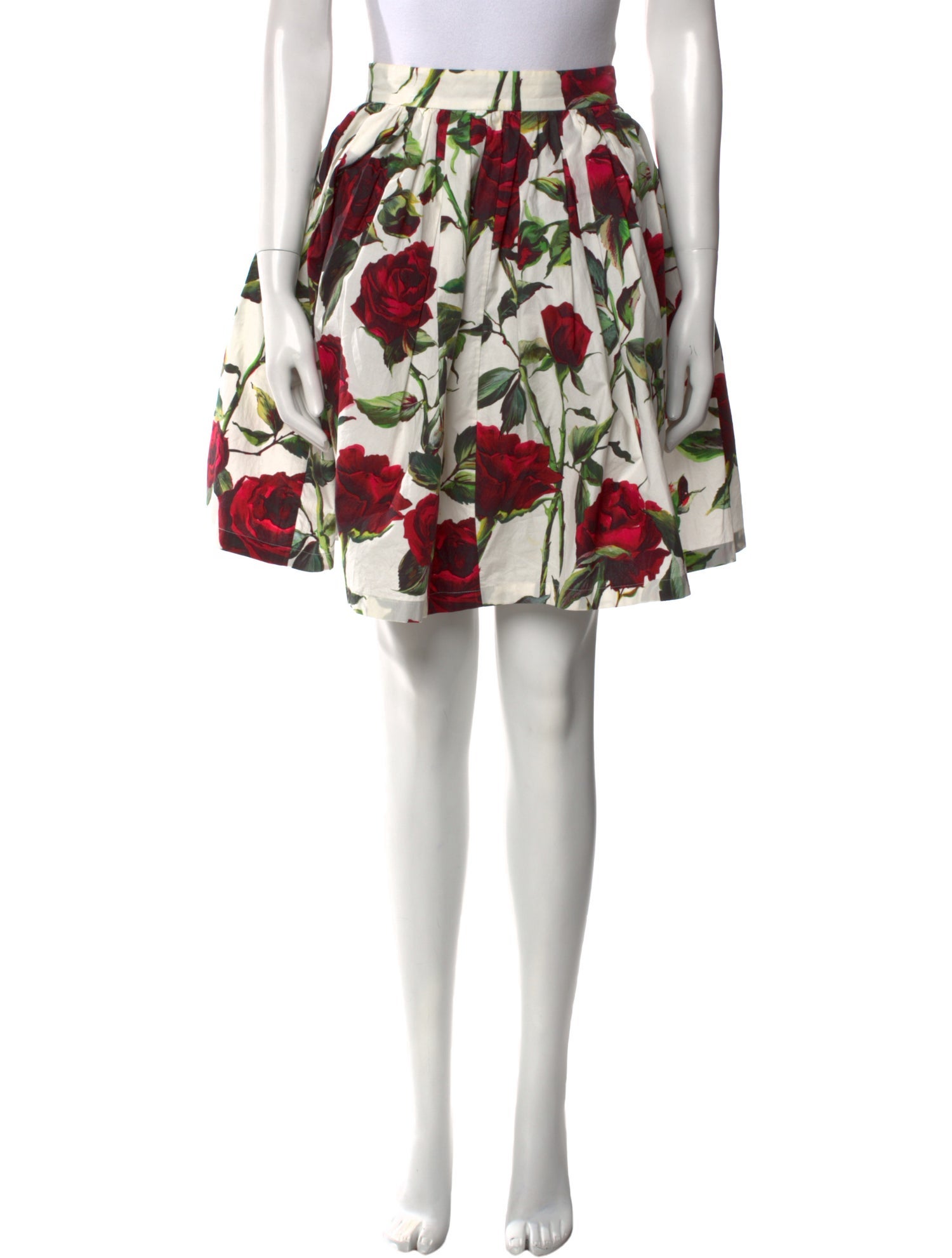 Dolce & Gabbana Floral Print Knee-Length Skirt