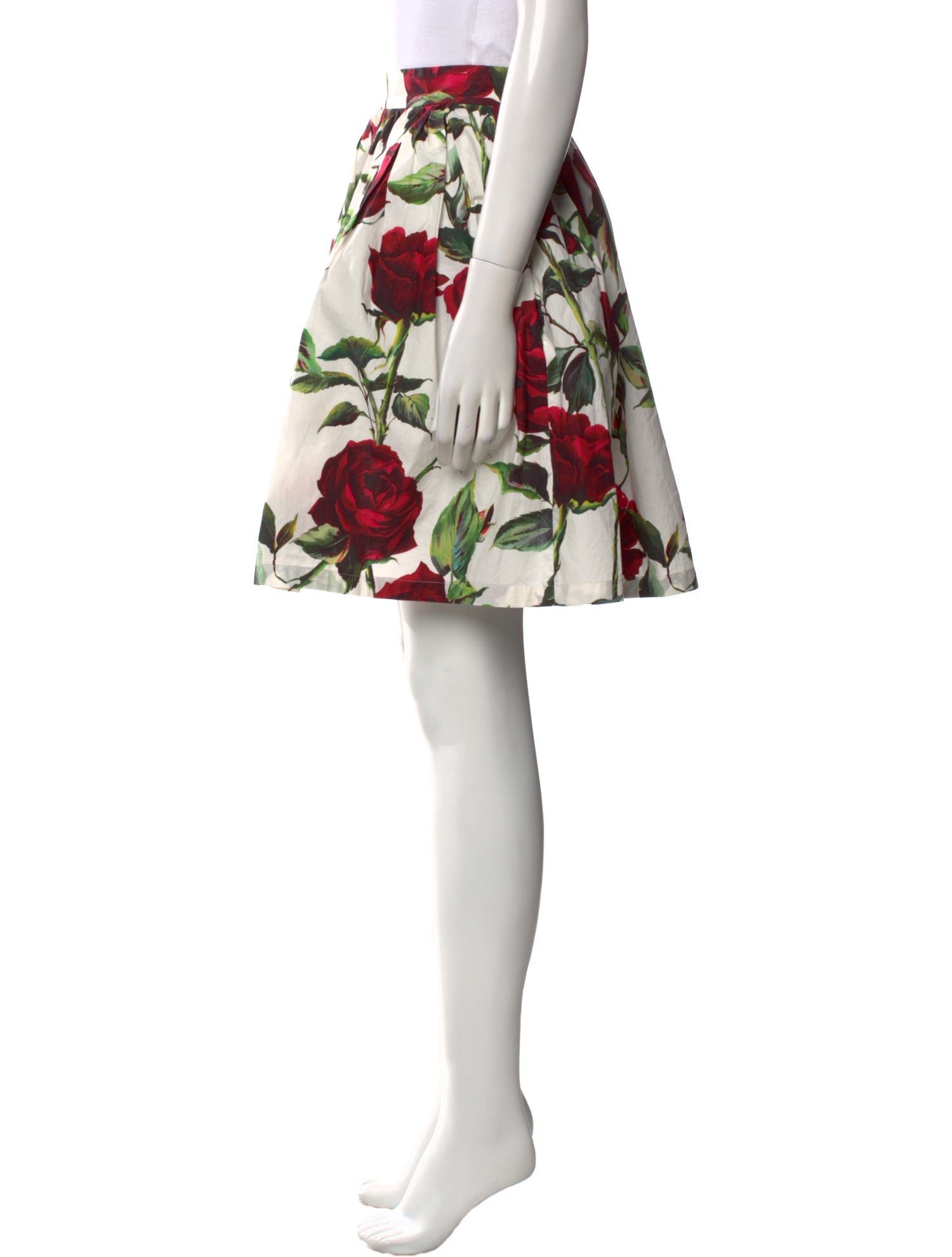 Dolce & Gabbana Floral Print Knee-Length Skirt