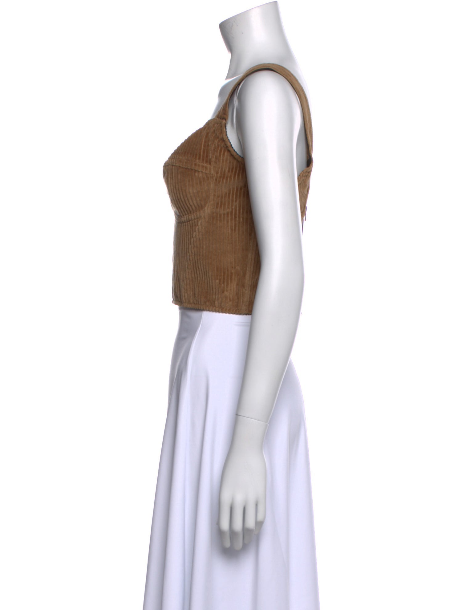 Dolce & Gabbana V-Neck Sleeveless Crop Top w/ Tags