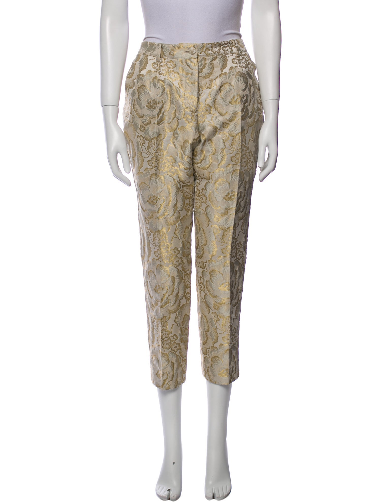Dolce & Gabbana Printed Straight Leg Pants