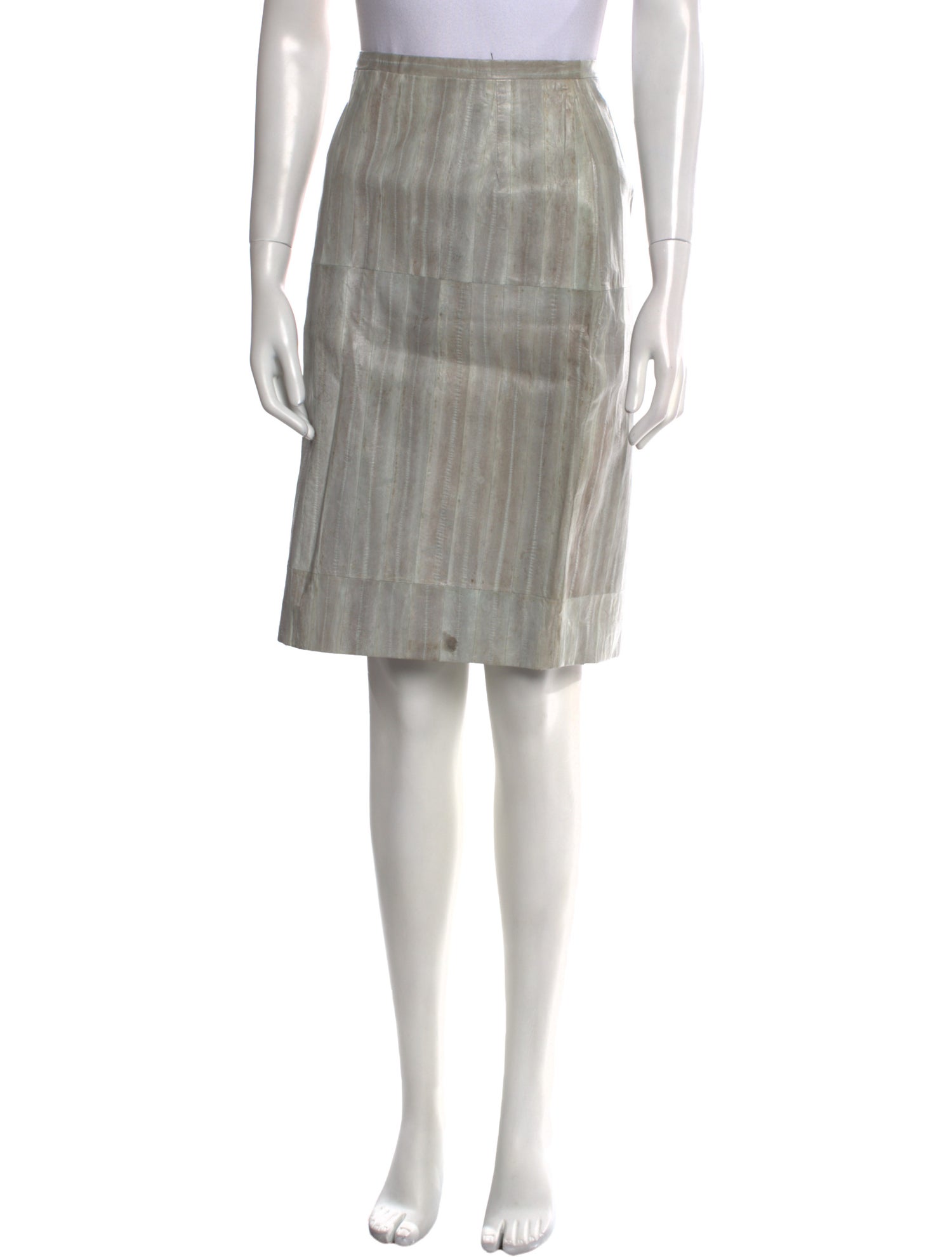 Dolce & Gabbana Eel Skin Knee-Length Skirt