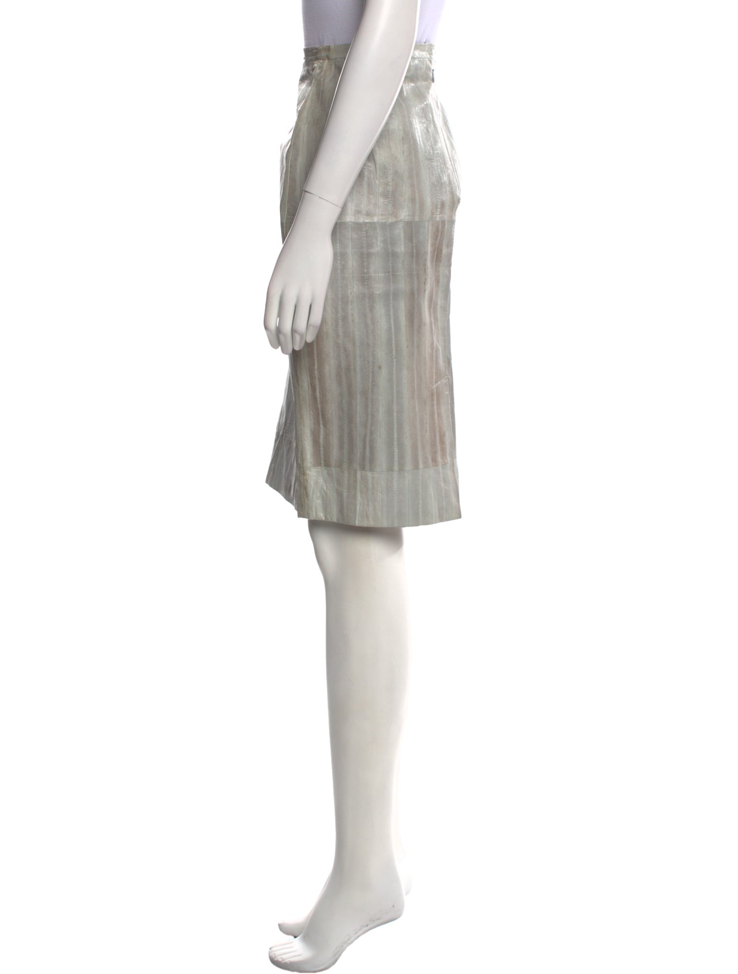 Dolce & Gabbana Eel Skin Knee-Length Skirt