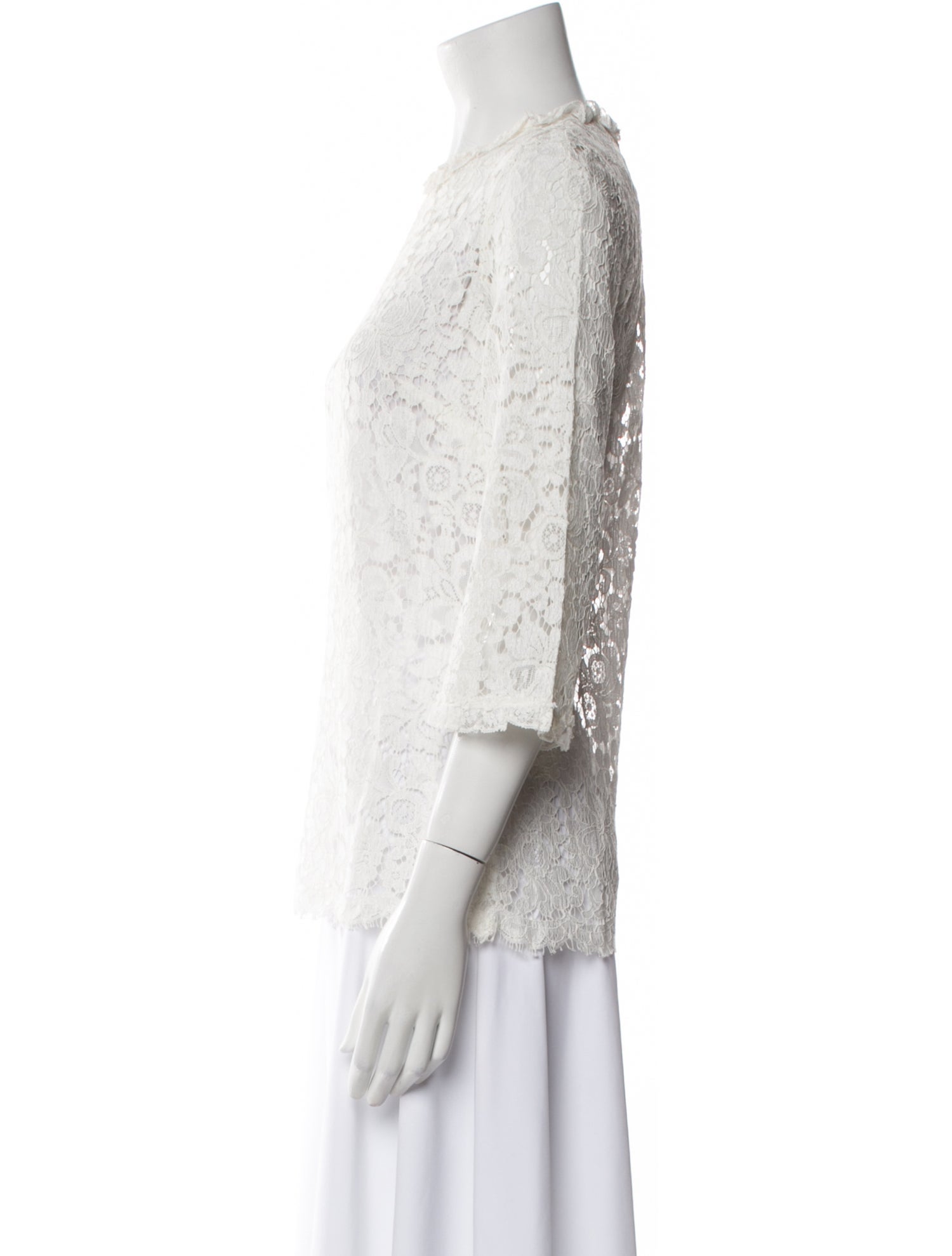 Dolce & Gabbana Lace Lace Pattern Blouse